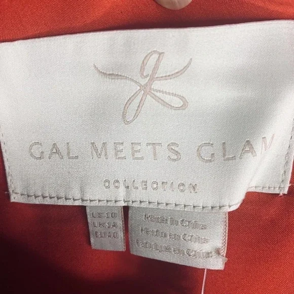 Gal Meets Glam Yvonne Dress Womens Size 10 Red One Shoulder NWT $158 - Picture 8 of 12